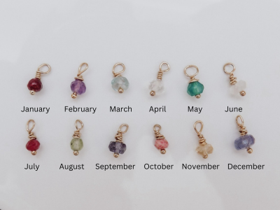 Initial + Birthstone Crystal Necklace