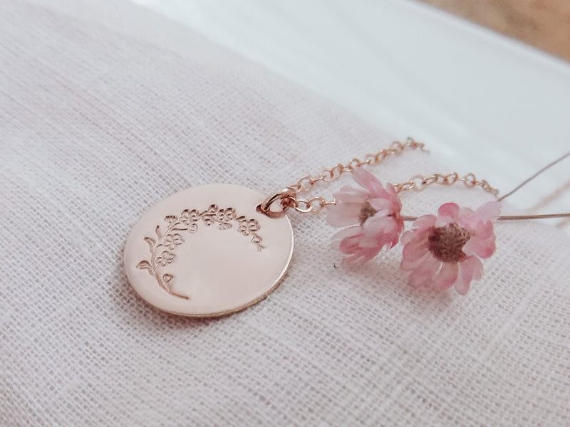 Floral Moon Necklace