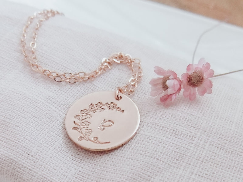 Floral Moon Necklace