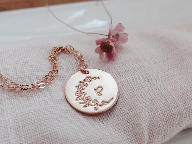 Floral Moon Necklace