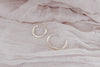 SOLID 14KT GOLD HUGGIE HOOPS - HAILEY HOOP EARRINGS