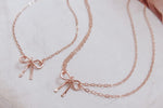 Dainty Bow Necklace - Two Styles