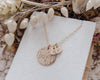 PREORDER :: Birth Flower + Initial Necklace - Mia + Mini Hearts