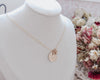PREORDER :: Birth Flower + Initial Necklace - Mia + Mini Hearts