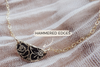 Birth Flower Necklace - Luna Mini Half Moon