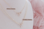 Dainty Bow Necklace - Two Styles