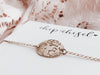 Birth Flower Oval Bracelet
